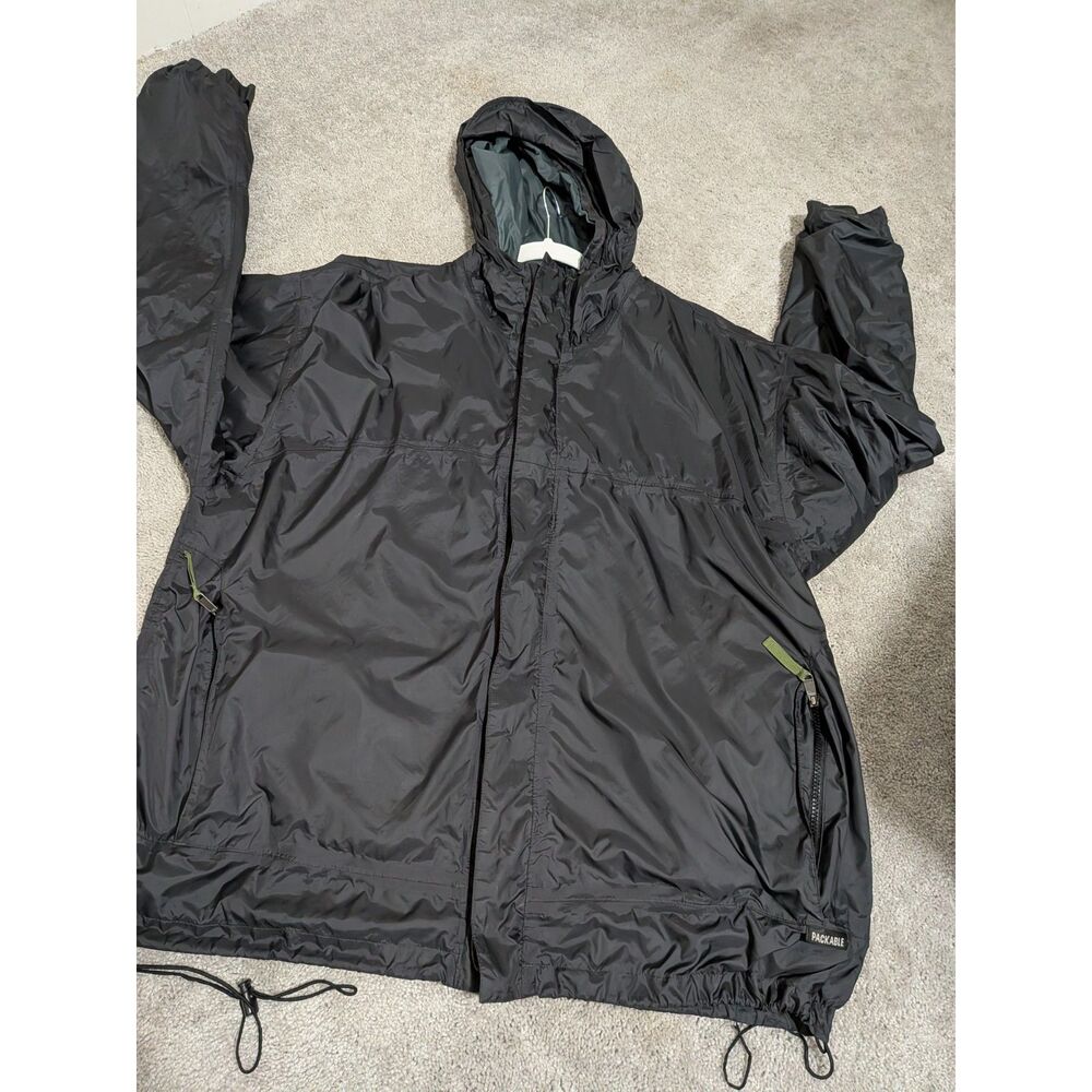 Cabela's Outdoor Gear Hooded Rain Jacket Windbreaker Men's L Mesh lined Gorpcore